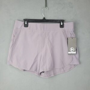 90 Degree by Reflex Athletic Shorts Womens Large Frosted Lilac‎ Stretch Running